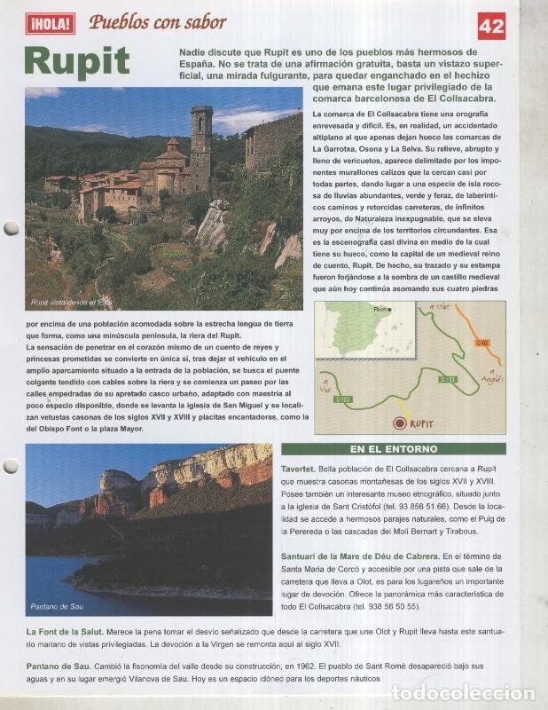 Postkarten: Guia HOLA de pueblos con sabor, ficha 42: Rupit - Varios