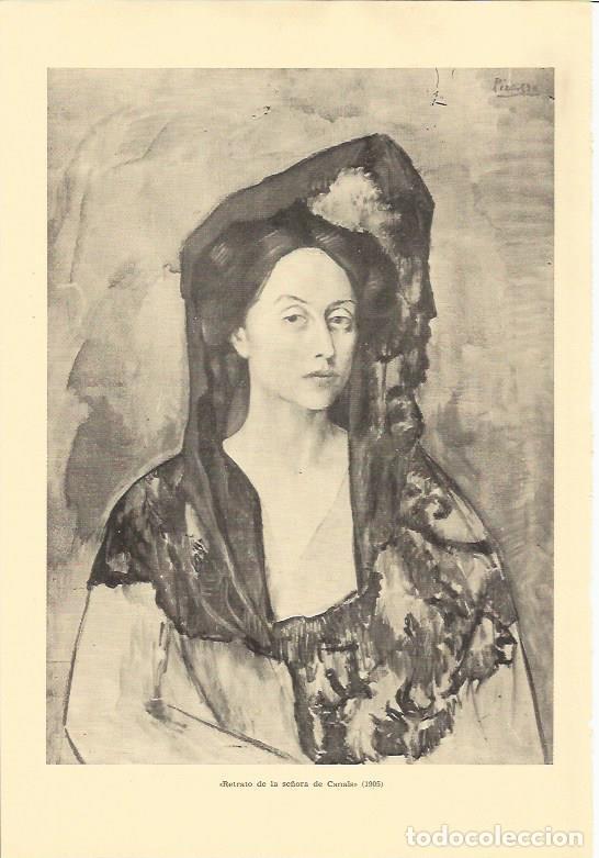Postcards: LAMINA 25626: Retrato de la se&ntilde;ora de Canals, por Picasso - Varios