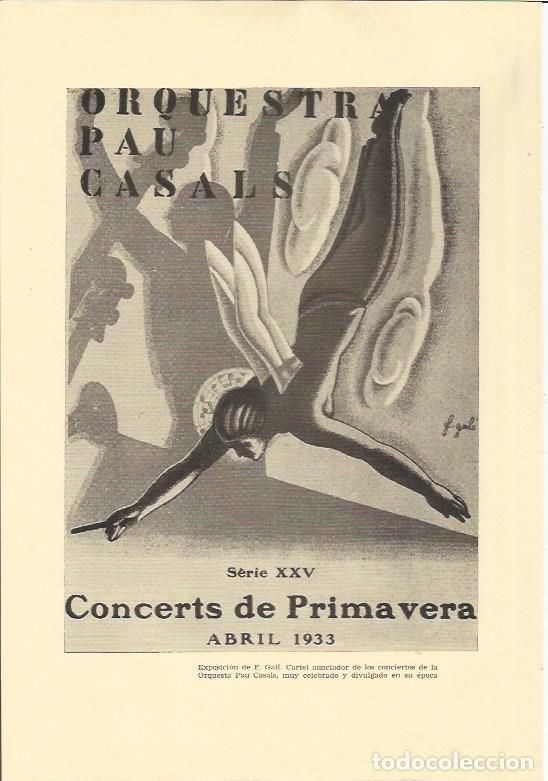 Cartoline: LAMINA 25635: Cartel publicitario de la Orquesta Pau Casals - Varios