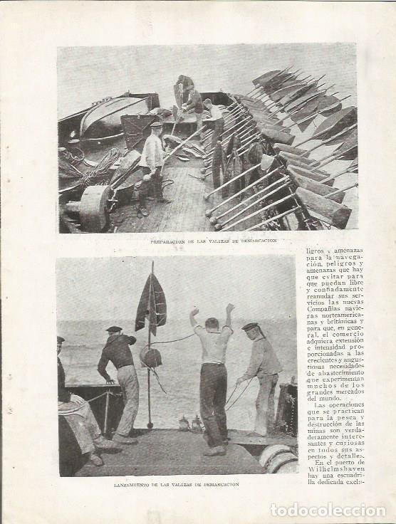Postcards: LAMINA 25750: Preparacion y lanzamiento de valizas de demarcacion - Varios