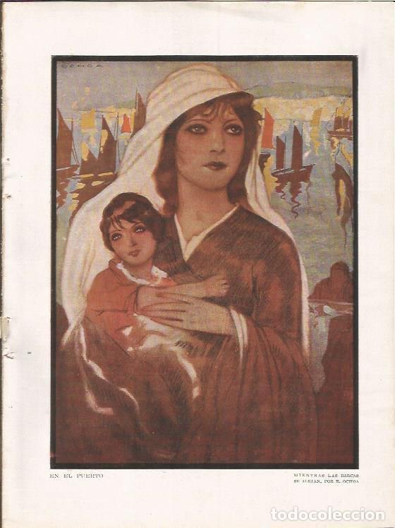 Postcards: LAMINA 25814: En el puerto, por Ochoa - Varios
