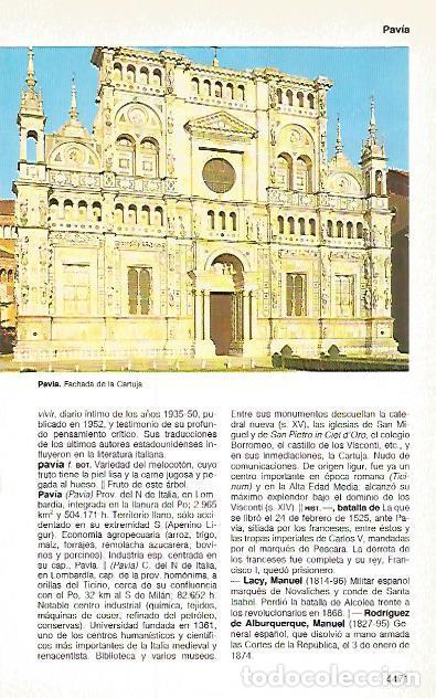 Postcards: LAMINA 11291: Cartuja de Pavia Italia - Varios