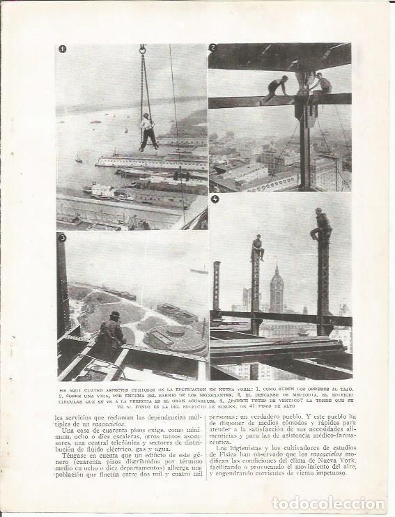 Postcards: LAMINA 25732: Construccion de un rascacielos en Nueva York - Varios