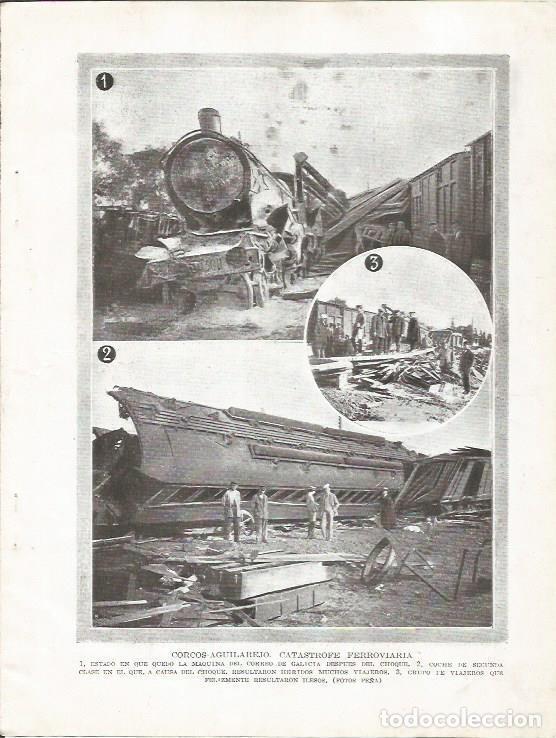 Postkarten: LAMINA 25726: Accidente de tren en el trayecto Corcos- Aguilarejo - Varios