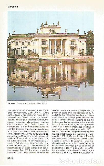 Postkarten: LAMINA 11367: Palacio Lazienski de Varsovia Polonia - Varios