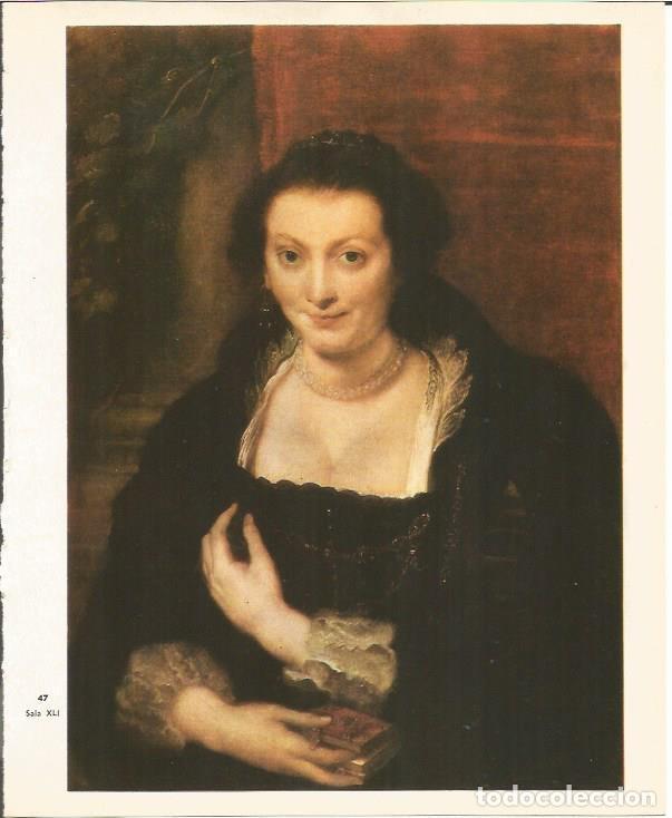 Postcards: LAMINA 25389: Retrato de Isabel Brant, por Rubens - M. Lenzini y E. Micheletti