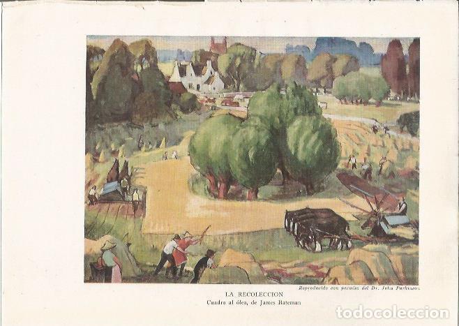 Postales: LAMINA 25489: La recoleccion, por J. Bateman - Sir E. John Russell