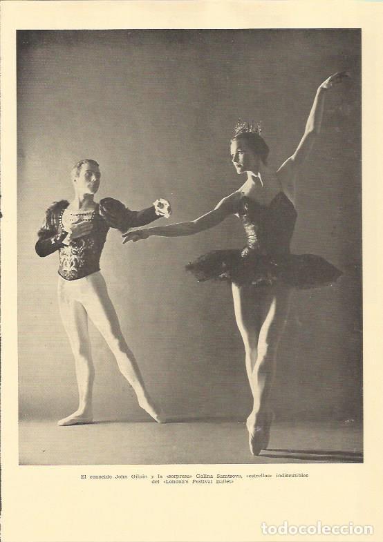 Postales: LAMINA 25578: Los bailarines John Gilpin y Galina Samtsova - Varios
