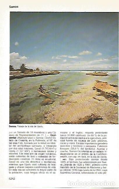 Cartoline: LAMINA 11438: Isla de Upolu Samoa - Varios