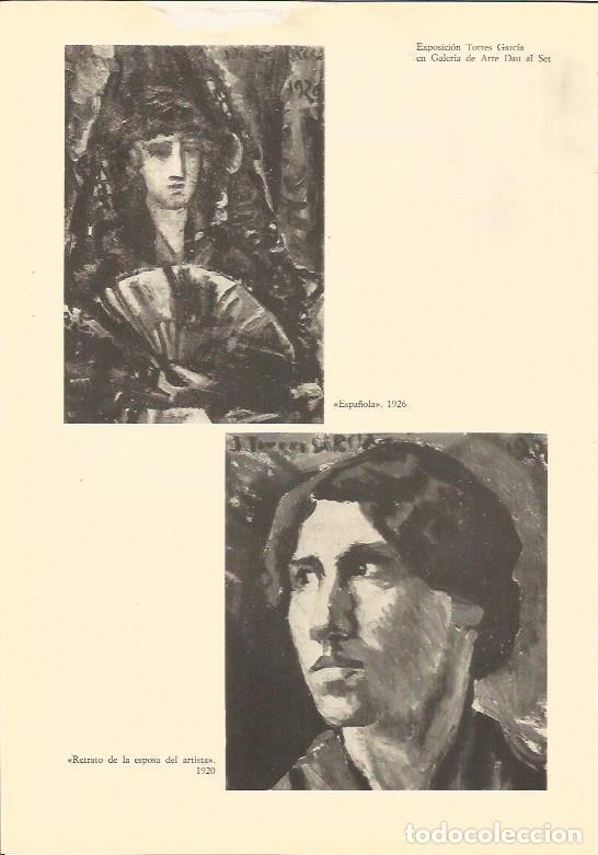 Postales: LAMINA 25516: Espa&ntilde;ola y Retrato de la esposa del artista, por Torres Garcia - Varios