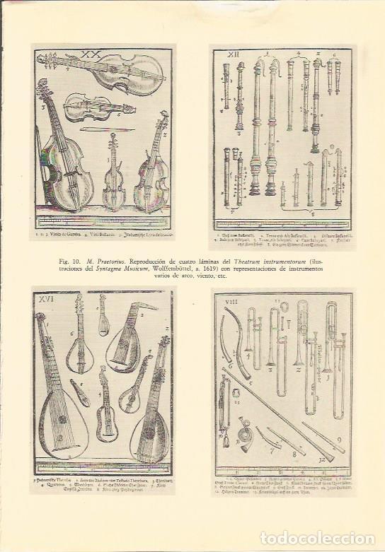 Postales: LAMINA 25511: Laminas del Theatrum instrumentorum, de M. Praetorius - Varios