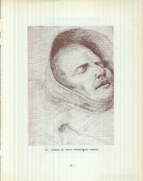 Postcards: Dibujos de los siglos XVI y XVII: 101/102: Cabeza fraile muerto + San Francisco - Reyes Duran