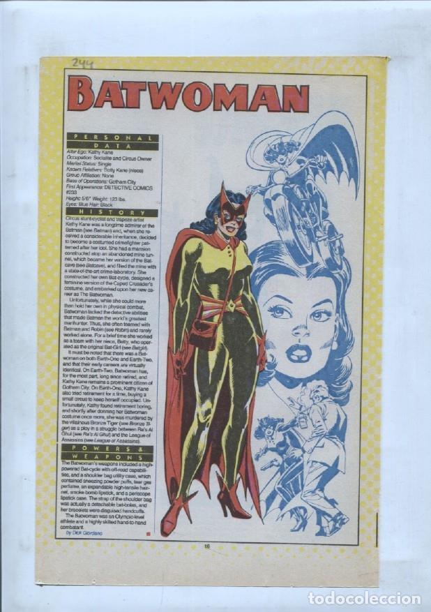 Postais: Ficha personaje DC Comics numero 244: Batwoman + Bat-mite - VARIOS