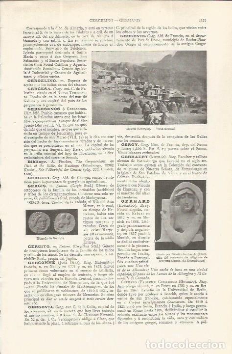 Postkarten: LAMINA ESPASA 37633: Vista de Gergen, Georgia - Varios