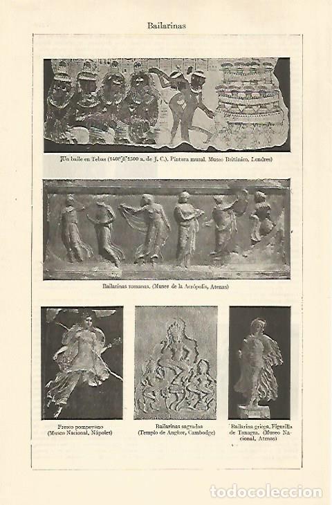 Postcards: LAMINA ESPASA 30735: Bailarinas - Varios