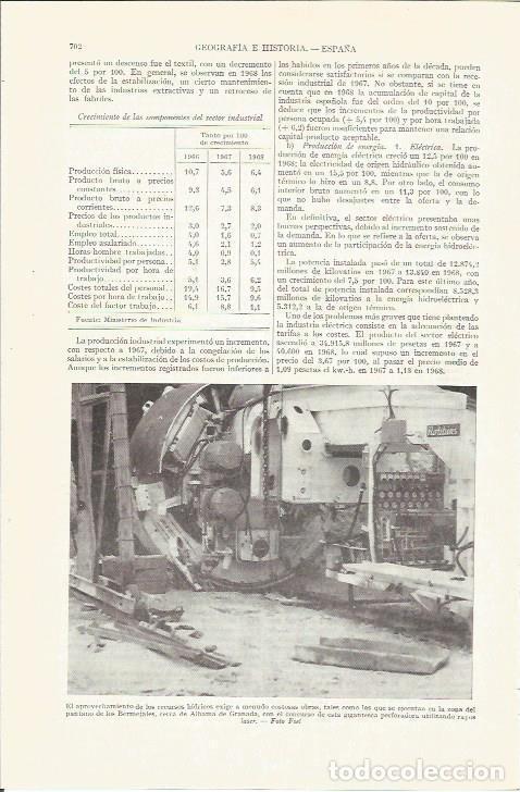 Cartes Postales: LAMINA ESPASA 37273: Perforadora del Pantano de los Bermejales, Granada - Varios