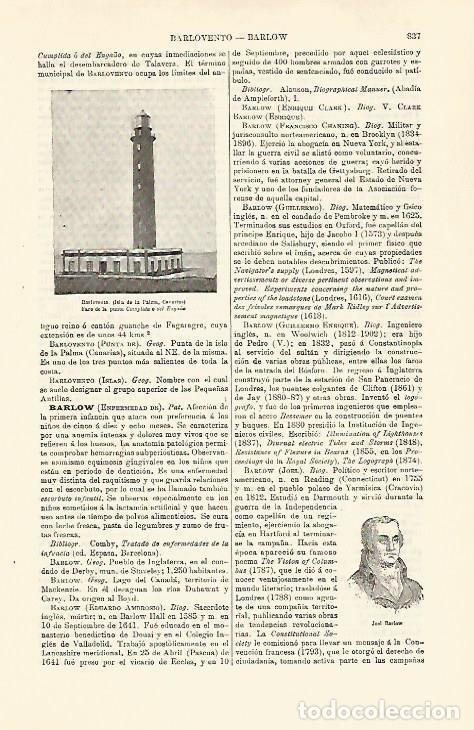 Postales: LAMINA ESPASA 30836: Faro del Enga&ntilde;o en Barlovento Canarias - Varios