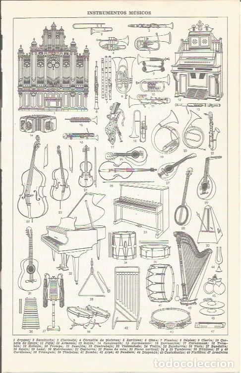 Postcards: LAMINA 51706: Instrumentos musicales - VVAA
