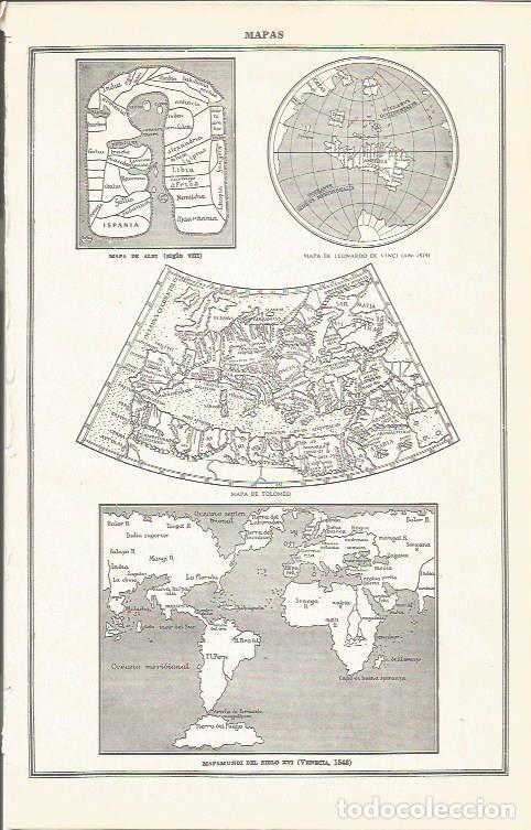 Postcards: LAMINA 51681: Diferentes mapas - VVAA