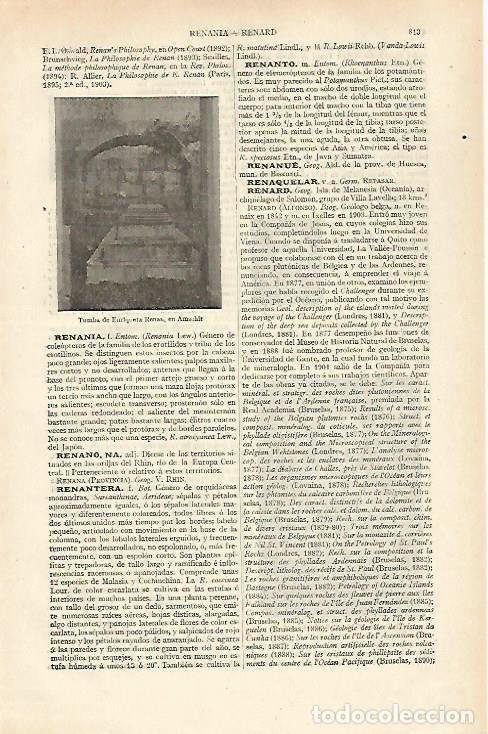 Postales: LAMINA ESPASA 31044: Tumba de Enriqueta Renan en Amschit - Varios