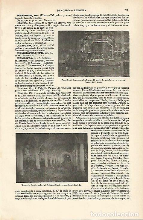 Postales: LAMINA ESPASA 31041: Cuadra del deposito de sementales de Cordoba - Varios