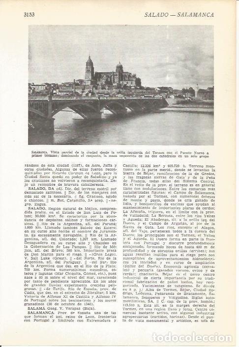 Postcards: LAMINA 51541: Vista parcial de Salamanca - VVAA