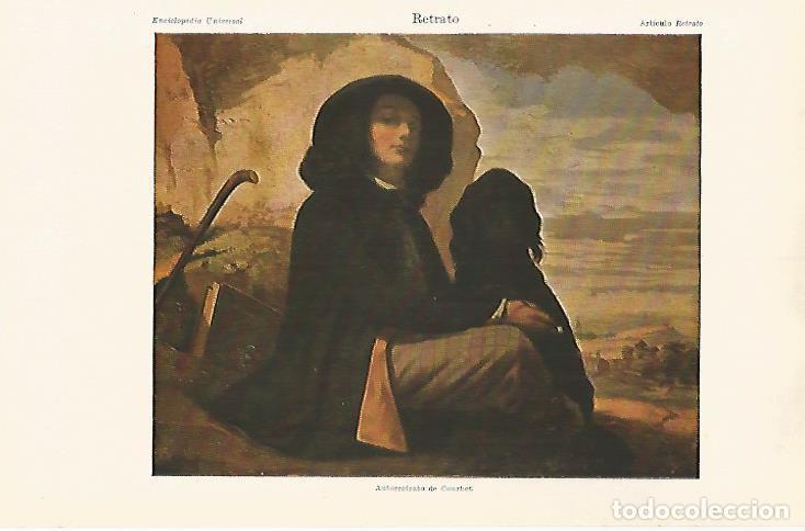 Postales: LAMINA ESPASA 31095: Autorretrato de Courbet - Varios