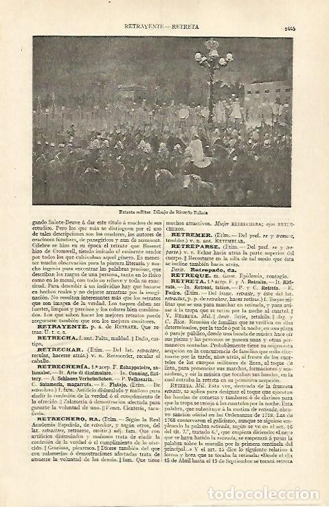 Postales: LAMINA ESPASA 31100: Retreta militar dibujo de R. Balaca - Varios