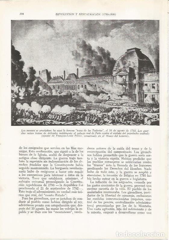 Postcards: LAMINA 26106: La toma de las Tullerias - VVAA