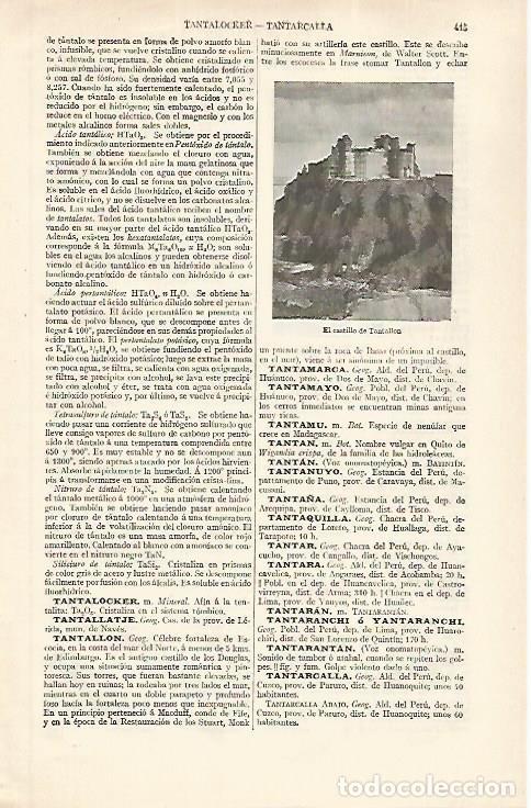 Postales: LAMINA ESPASA 31188: Castillo de Tantallon Escocia - Varios