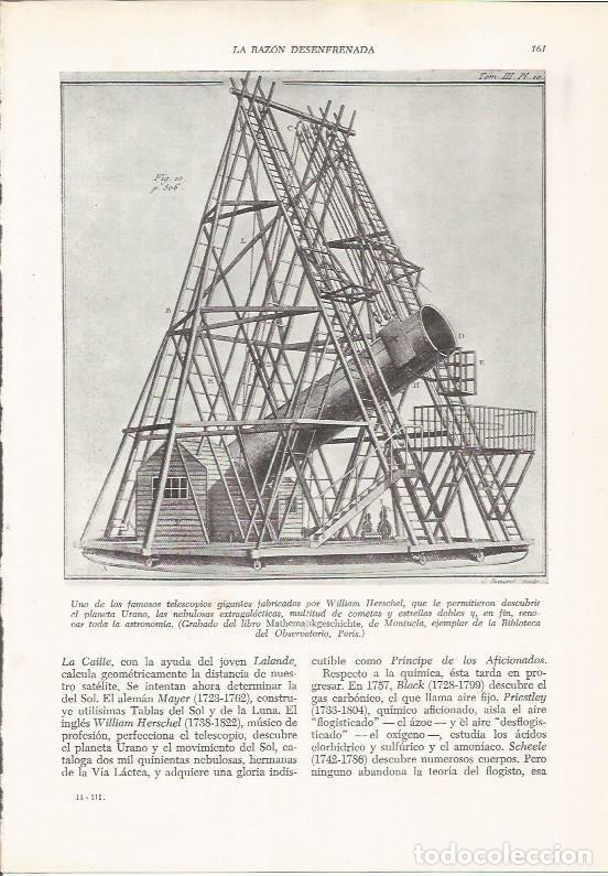 Postcards: LAMINA 26094: Telescopio fabricado por William Herschel - VVAA