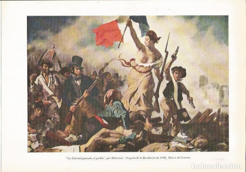 Postkarten: LAMINA 26144: La libertad guiando al pueblo, por Delacroix - VVAA