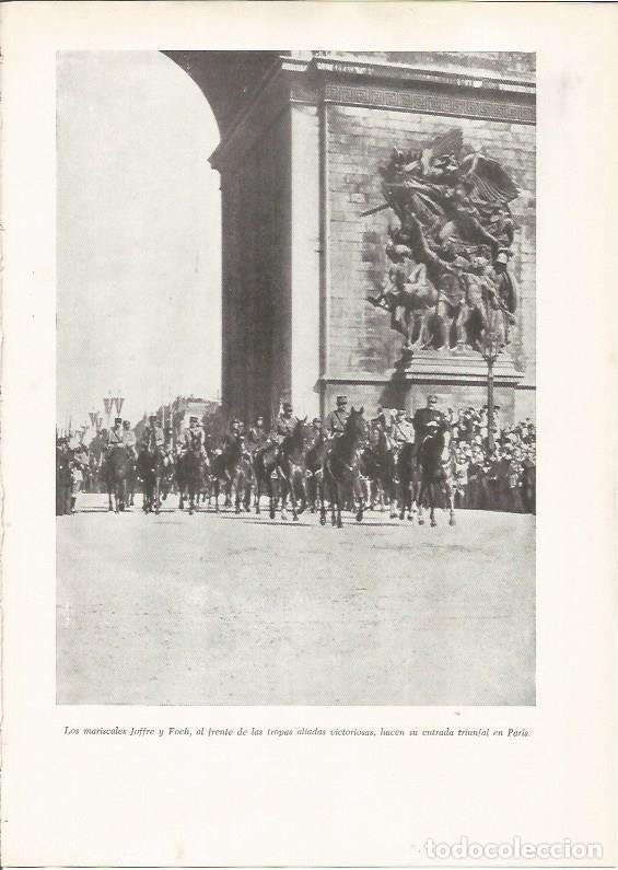 Cartoline: LAMINA 26195: Los mariscales Joffre y Foch entrando en Paris - VVAA