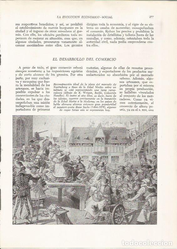 Postkarten: LAMINA 25951: La plaza del mercado de Nuremberg, dibujo de Weigan - VVAA