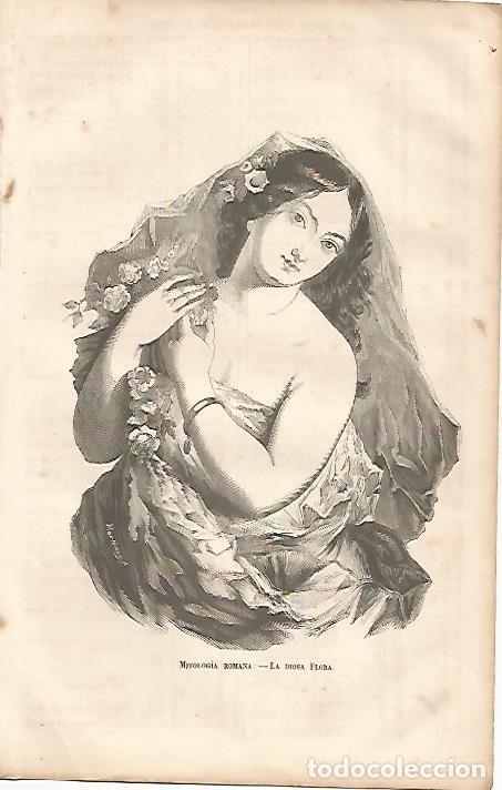 Postcards: LAMINA 11556: La diosa romana Flora - Varios