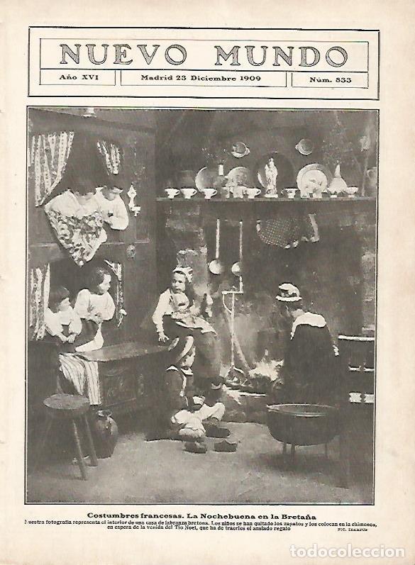 Postcards: LAMINA 11735: La Nochebuena en Breta&ntilde;a - Varios