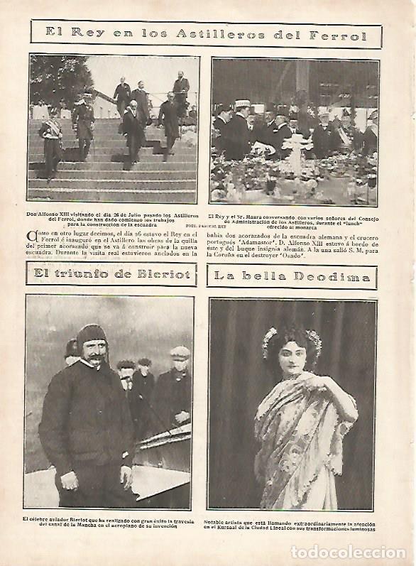 Cartoline: LAMINA 11729: Alfonso XIII en los astilleros de El Ferrol - Varios