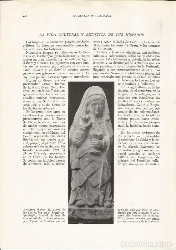 Cartoline: LAMINA HISTORIA 26227: Escultura iberica del Cerro de los Santos - VVAA