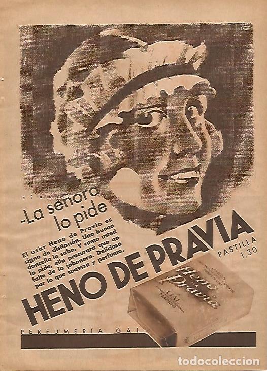 Cartoline: LAMINA BLANCO Y NEGRO 11827: Publicidad Heno de Pravia - Varios