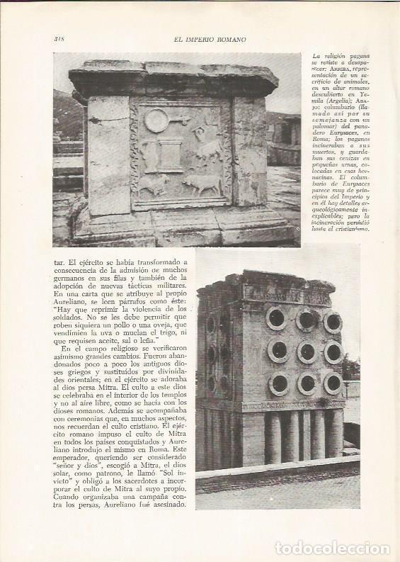 Cartoline: LAMINA HISTORIA 26270: Altar romano y columbario - VVAA