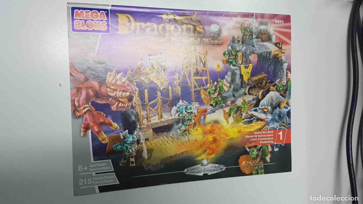 Cartoline: Manual de Instrucciones: Mega Bloks. Dragons Krystal Wars. Vorgan Stronghold