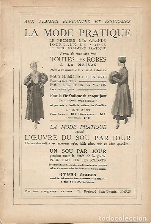 Cartoline: LAMINA 11911: Publicidad de La Mode Pratique - Varios