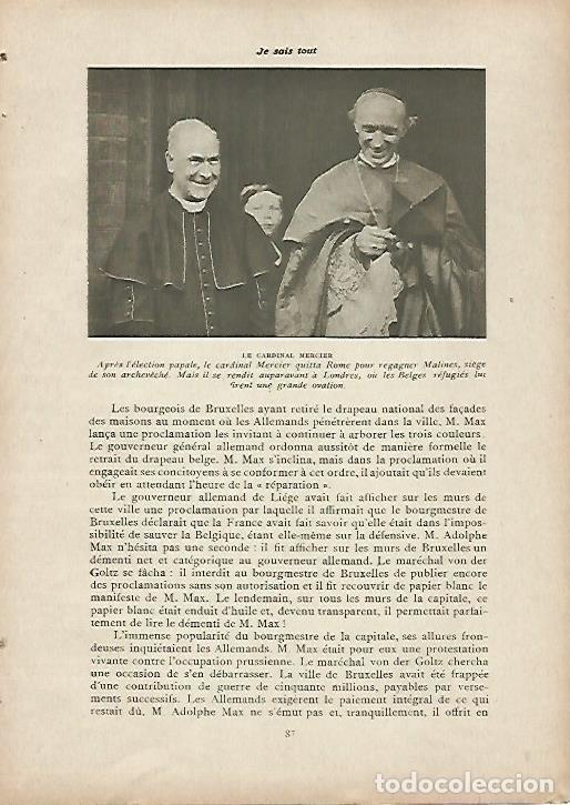 Postales: LAMINA 11957: El Cardenal Mercier - Varios