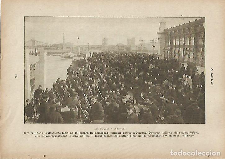 Postales: LAMINA 11964: Los belgas en Ostende - Varios