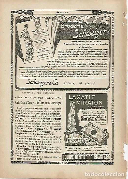 Postales: LAMINA 11969: Publicidad de Broderie Schweizer - Varios