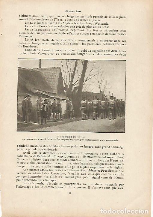 Postales: LAMINA 11981: El mariscal French con las tropas britanicas - Varios