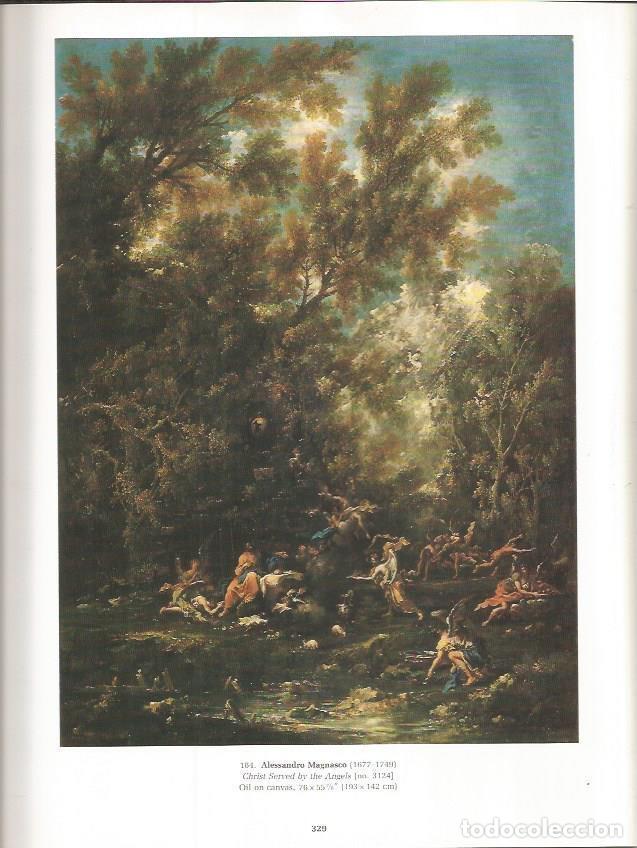 Postales: LAMINA PRADO 26091: Cristo servido por los angeles, por Alessandro Magnasco - Santiago Alcolea Blanc