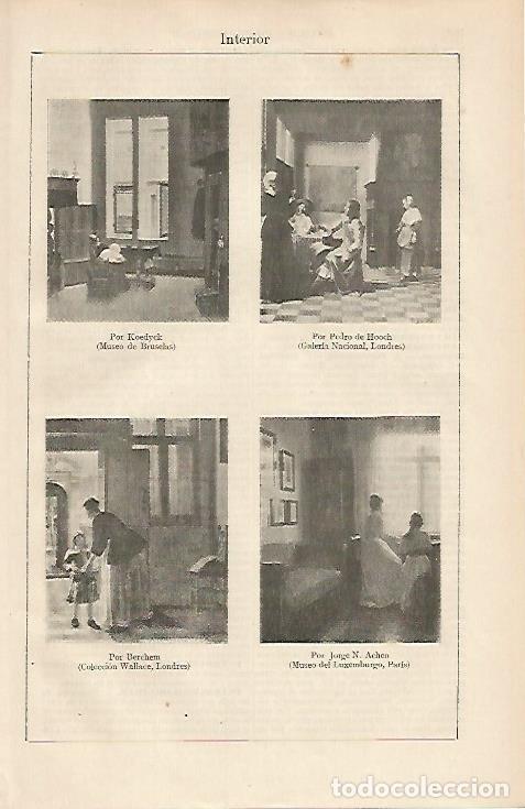 Cartoline: LAMINA ESPASA 7201: Interior cuadros de Koedyck Hoock Berchem y Achen - Varios