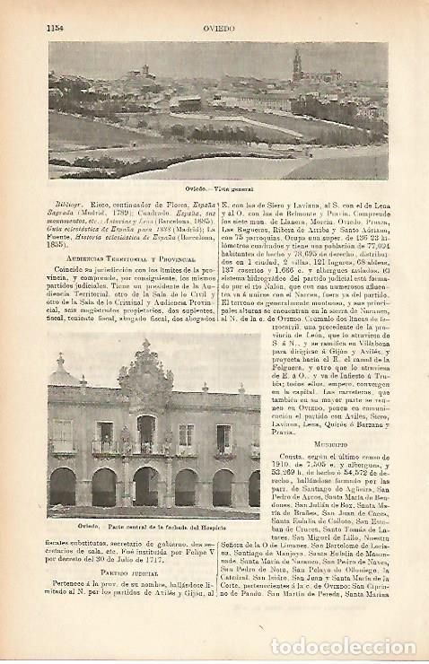 Cartoline: LAMINA ESPASA 7757: Vista general de Oviedo - Varios