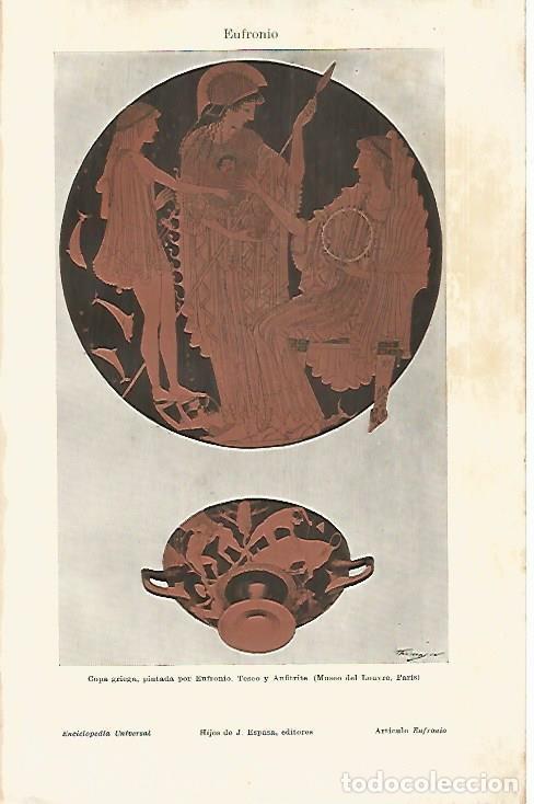 Cartoline: LAMINA ESPASA 7902: Copa griega pintada por Eufronio y representando a Teseo y Anfitrite - Varios